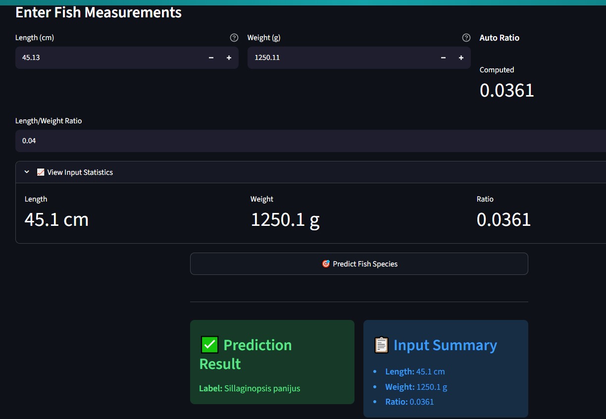 Fish Predictor screenshot 2