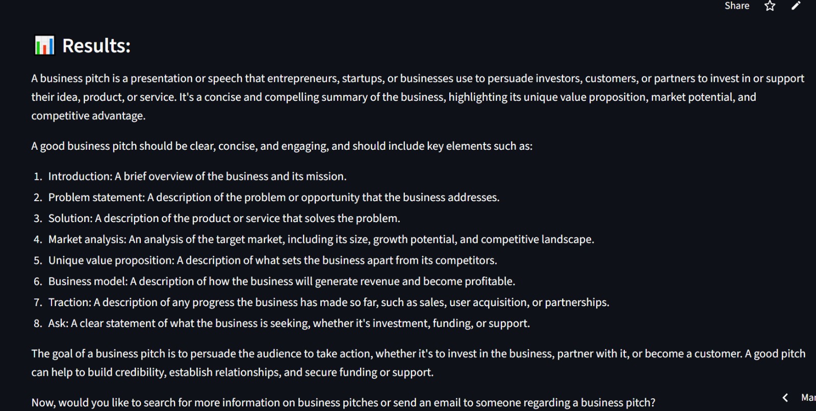 Search & Email Agent screenshot 2